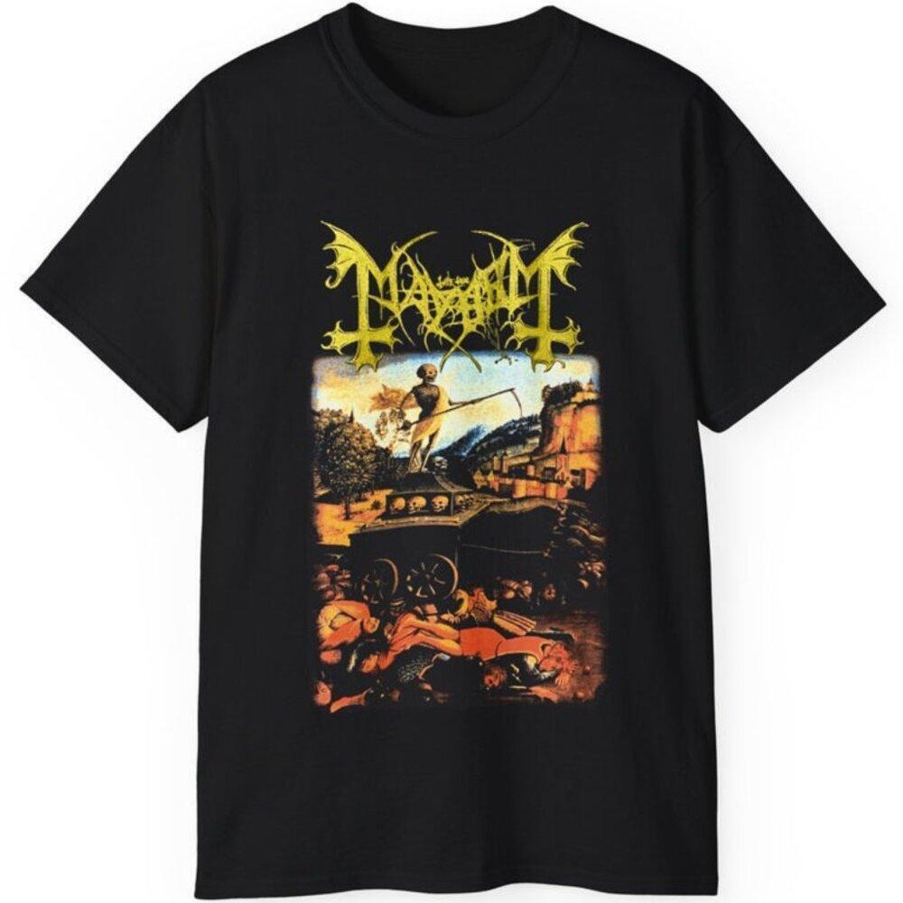 Mayhem 1998 Rivers Of Blood Black Metal Band Fan Gift Graphic T-Shirt